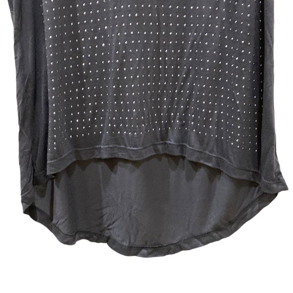 Love Culture Shirt Sleeveless shirt 100% Rayon size Large Gray with Decorations - Picture 3 of 6